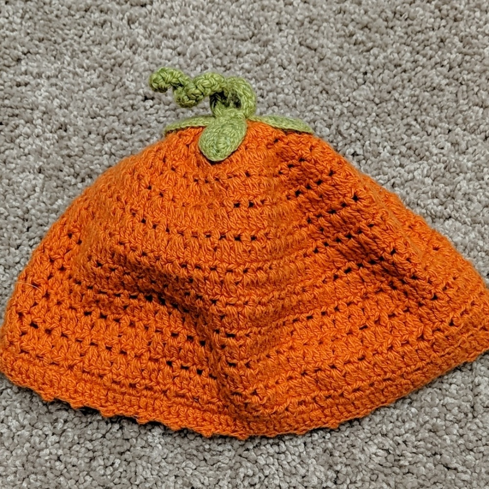 Janie and Jack pumpkin baby hat